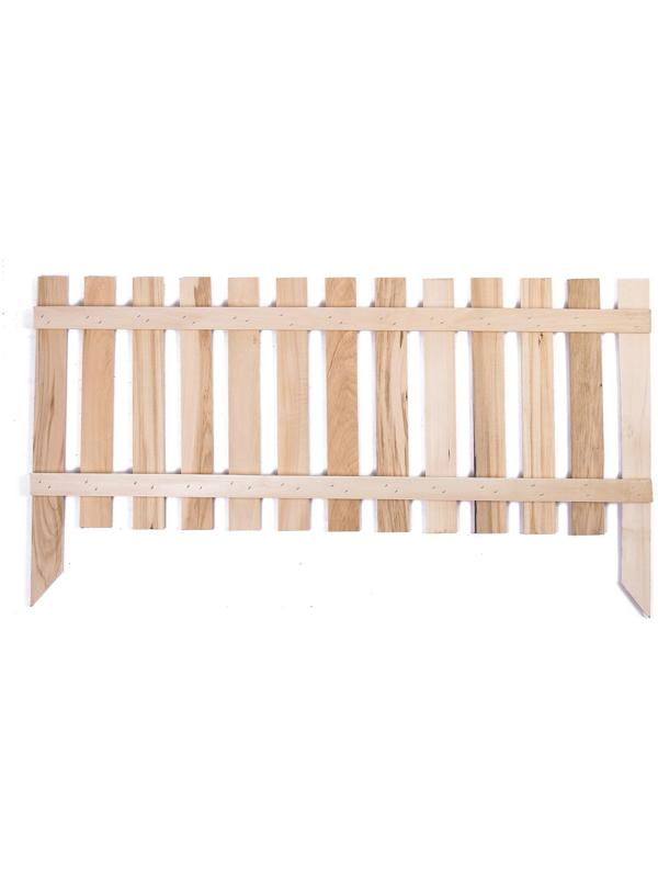 Ограждение декоративное, 45 × 110 см, 1 секция, дерево, «Линия», Greengo