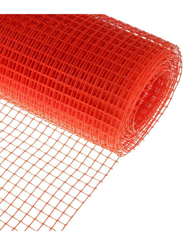 Сетка садовая, 1 × 10 м, ячейка 15 × 15 мм, оранжевая, Greengo