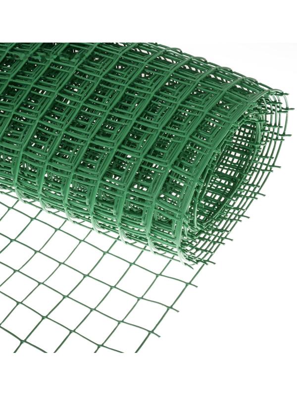 Сетка садовая, 1 × 10 м, ячейка 50 × 50 мм, зелёная, Greengo