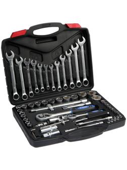 Набор инструментов в кейсе ТУНДРА, автомобильный, CrV, 1/2