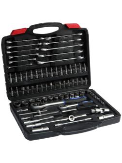 Набор инструментов в кейсе ТУНДРА, автомобильный, CrV, 1/2