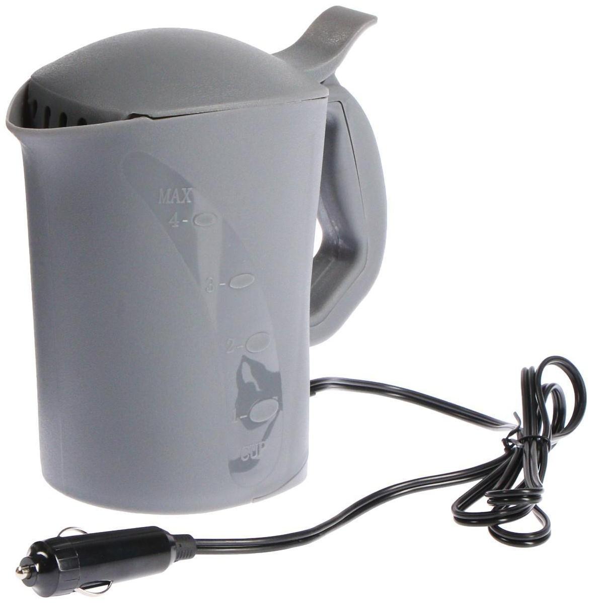 Чайник автомобильный Airline, 12 В, серый пластик