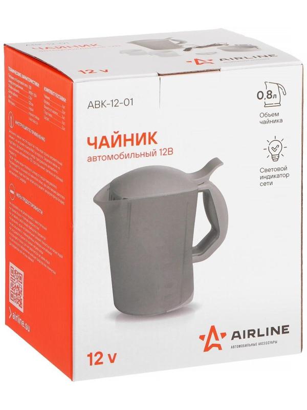 Чайник автомобильный Airline, 12 В, серый пластик