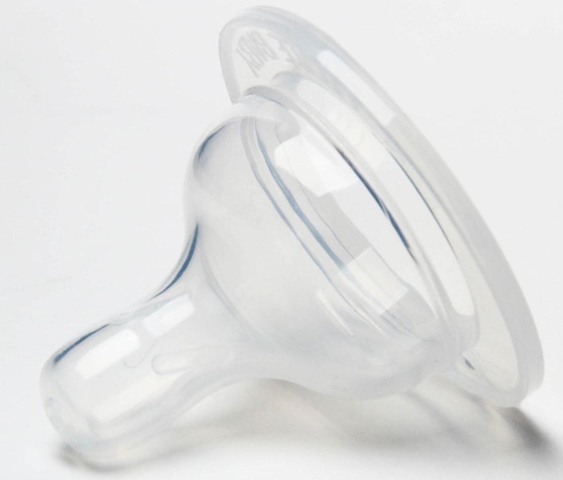 Соска силиконовая на бутылочку, широкое горло, от 6 мес., быстрый поток