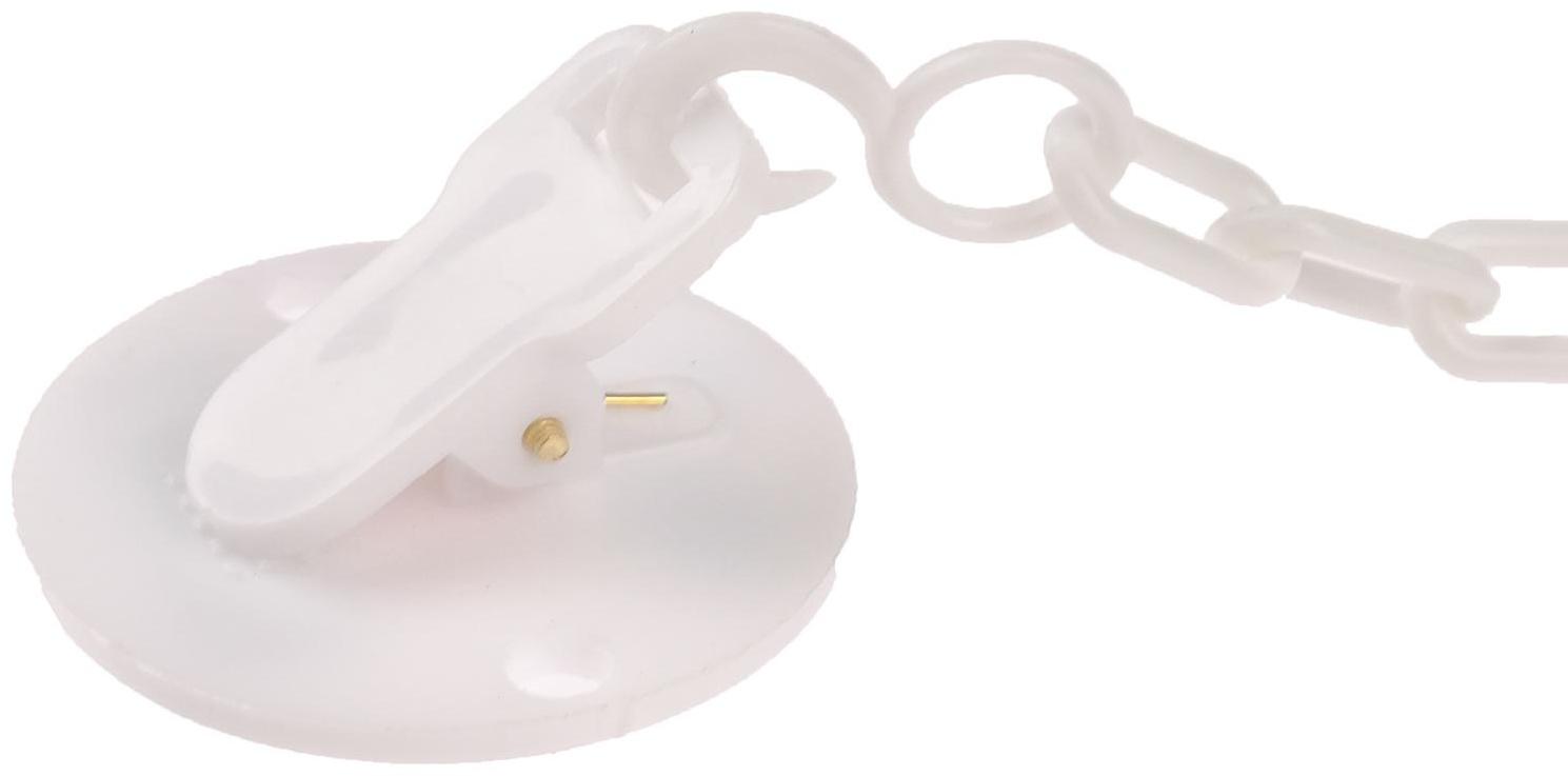 Держатель для пустышки «Я люблю маму», на цепочке, цвет белый