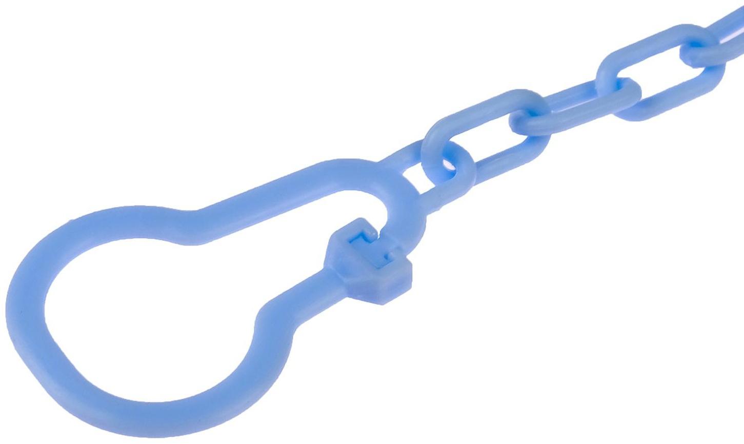 Держатель для пустышки «Джентльмен», на цепочке, цвет голубой