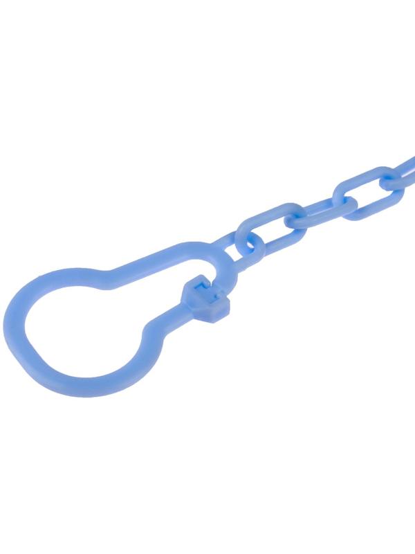 Держатель для пустышки «Джентльмен», на цепочке, цвет голубой