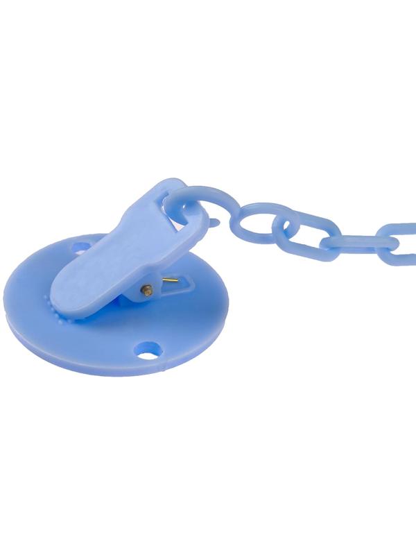 Держатель для пустышки «Джентльмен», на цепочке, цвет голубой