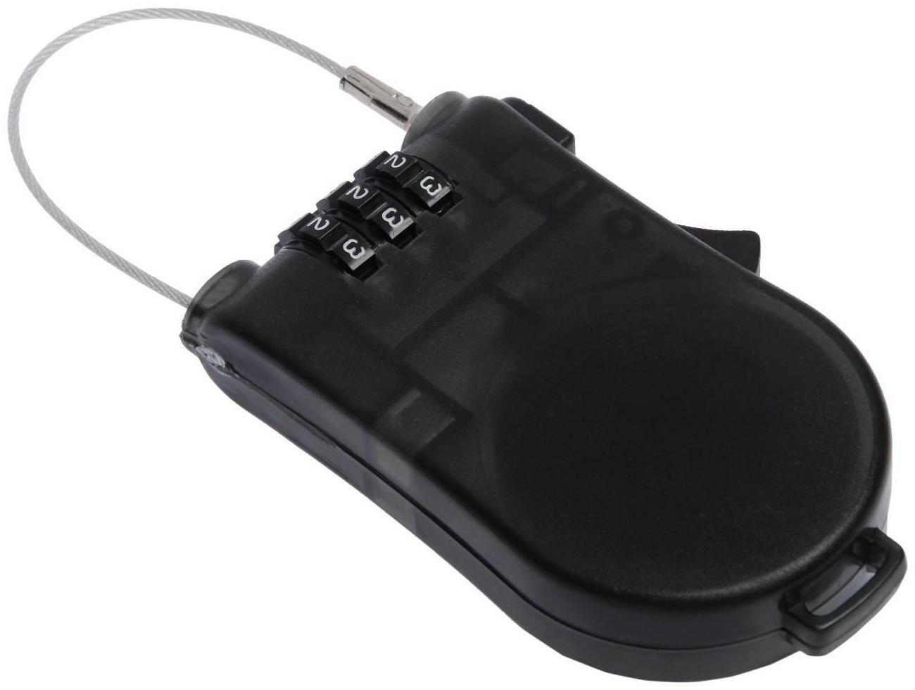 Замок кодовый ТУНДРА, автоматический, с тросом