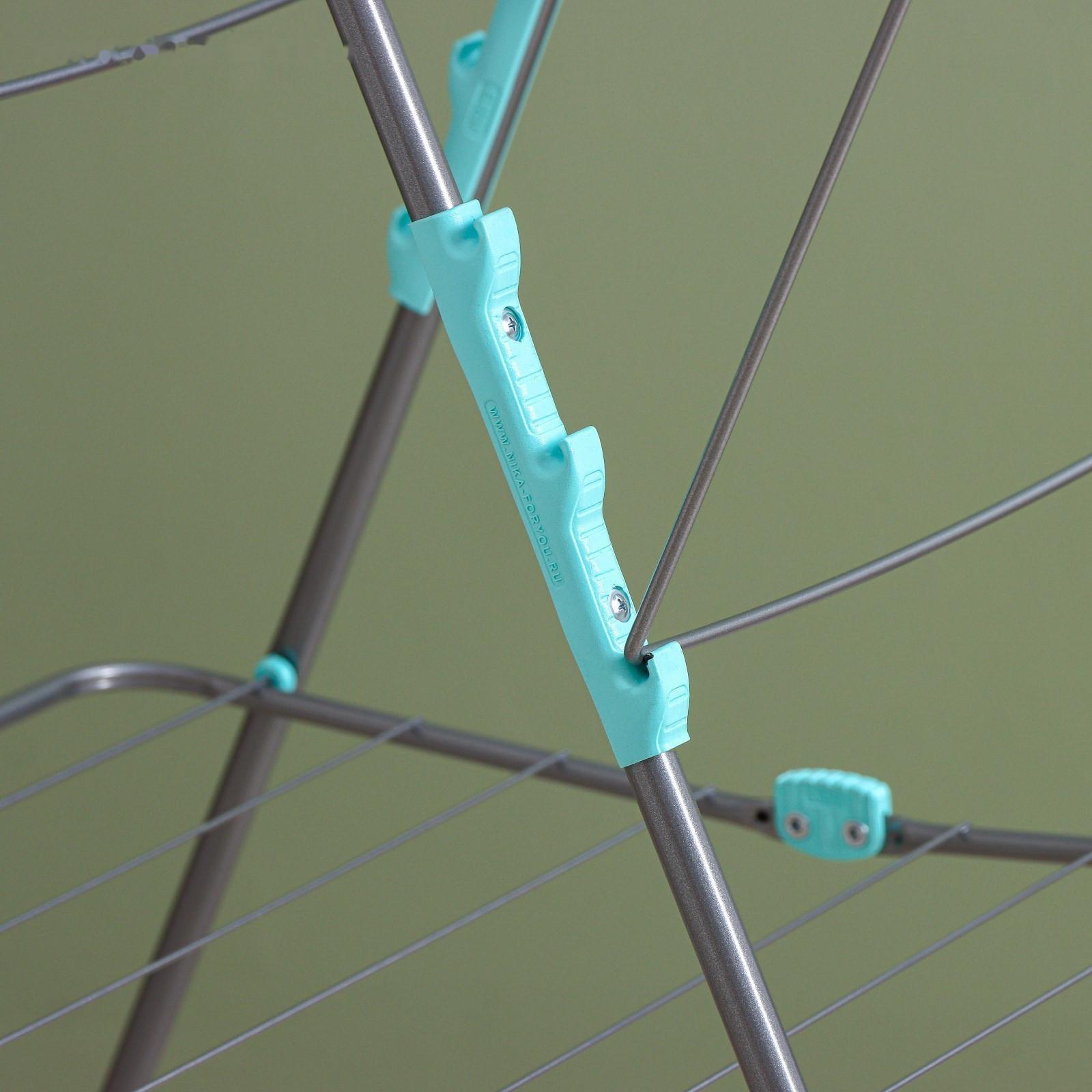 Сушилка для белья двухуровневая, 18 м, цвет серебряный