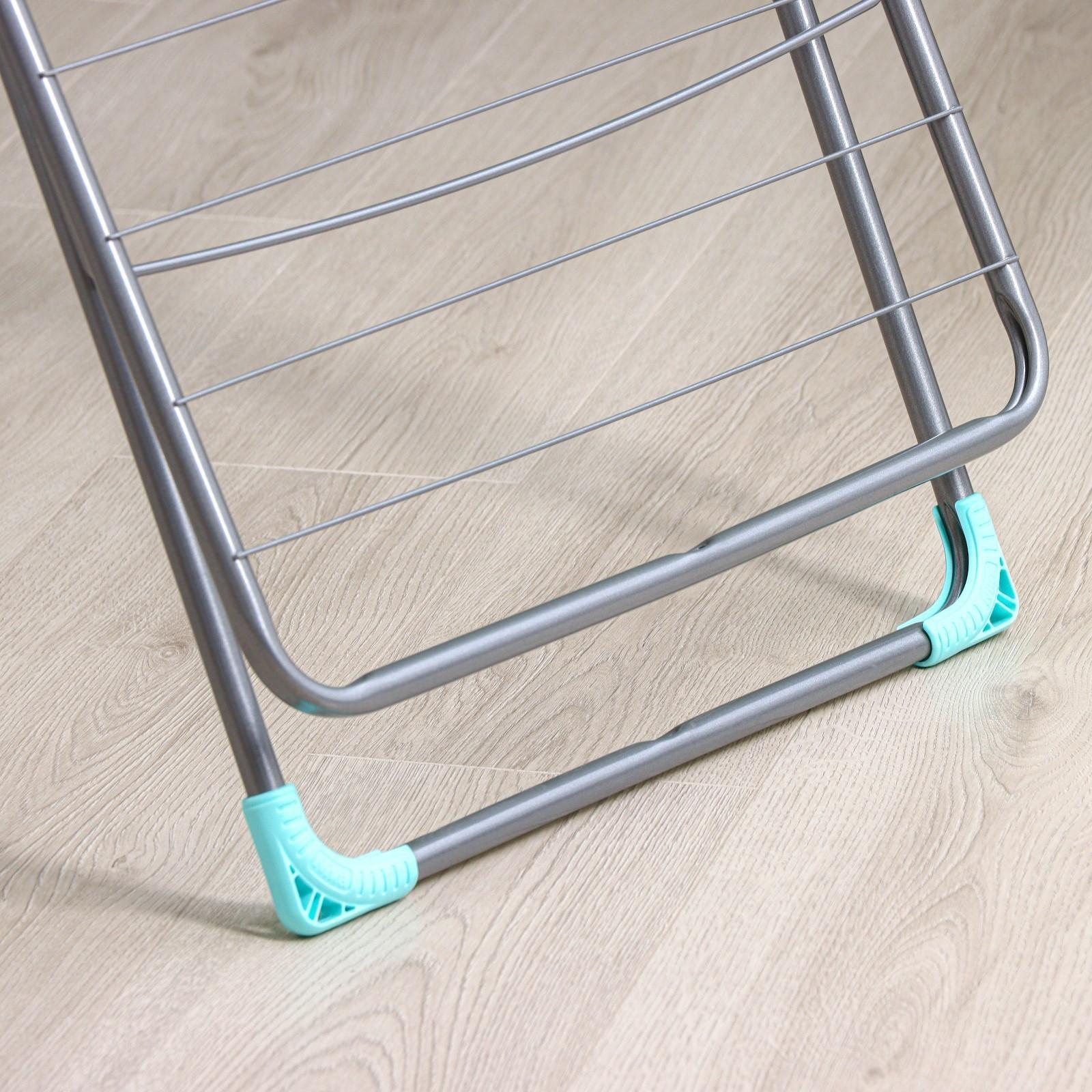 Сушилка для белья двухуровневая, 18 м, цвет серебряный