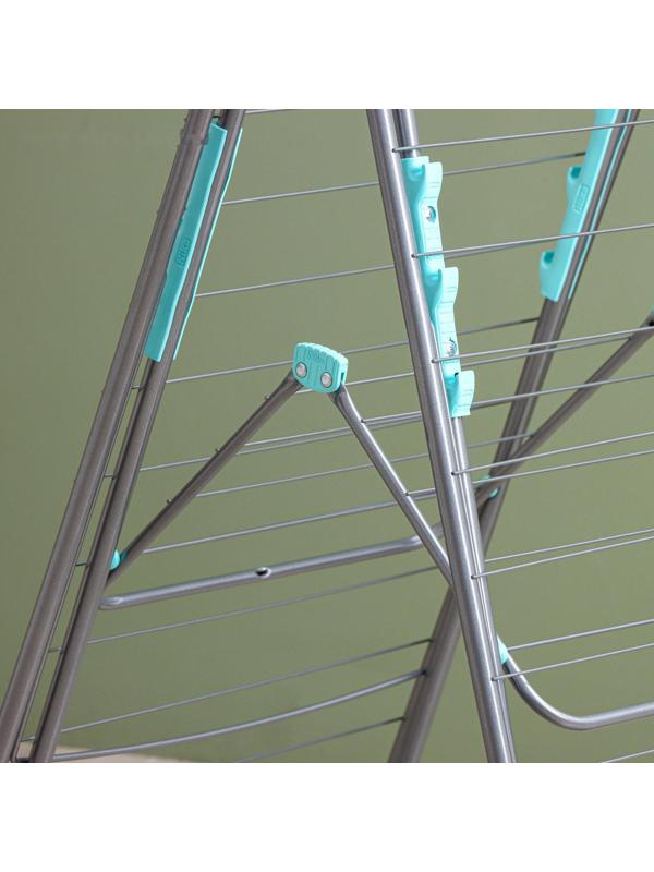 Сушилка для белья двухуровневая, 18 м, цвет серебряный