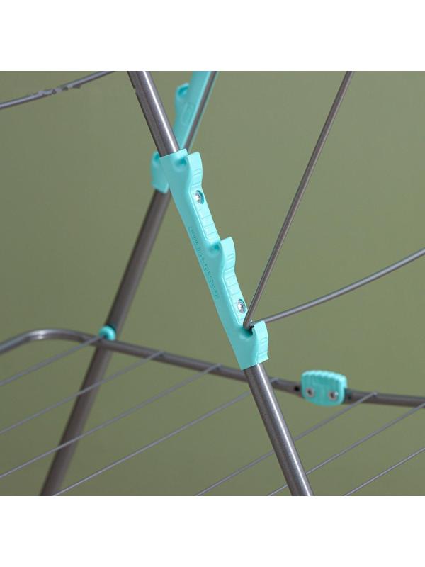 Сушилка для белья двухуровневая, 18 м, цвет серебряный