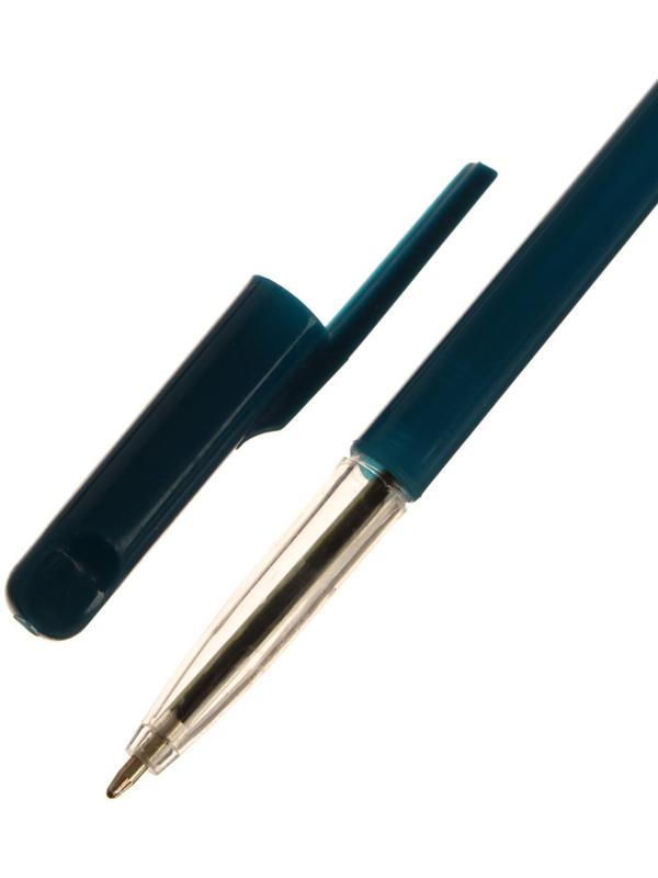 Ручка шариковая, 0.5 мм, стержень синий, корпус с прозрачным держателем, МИКС