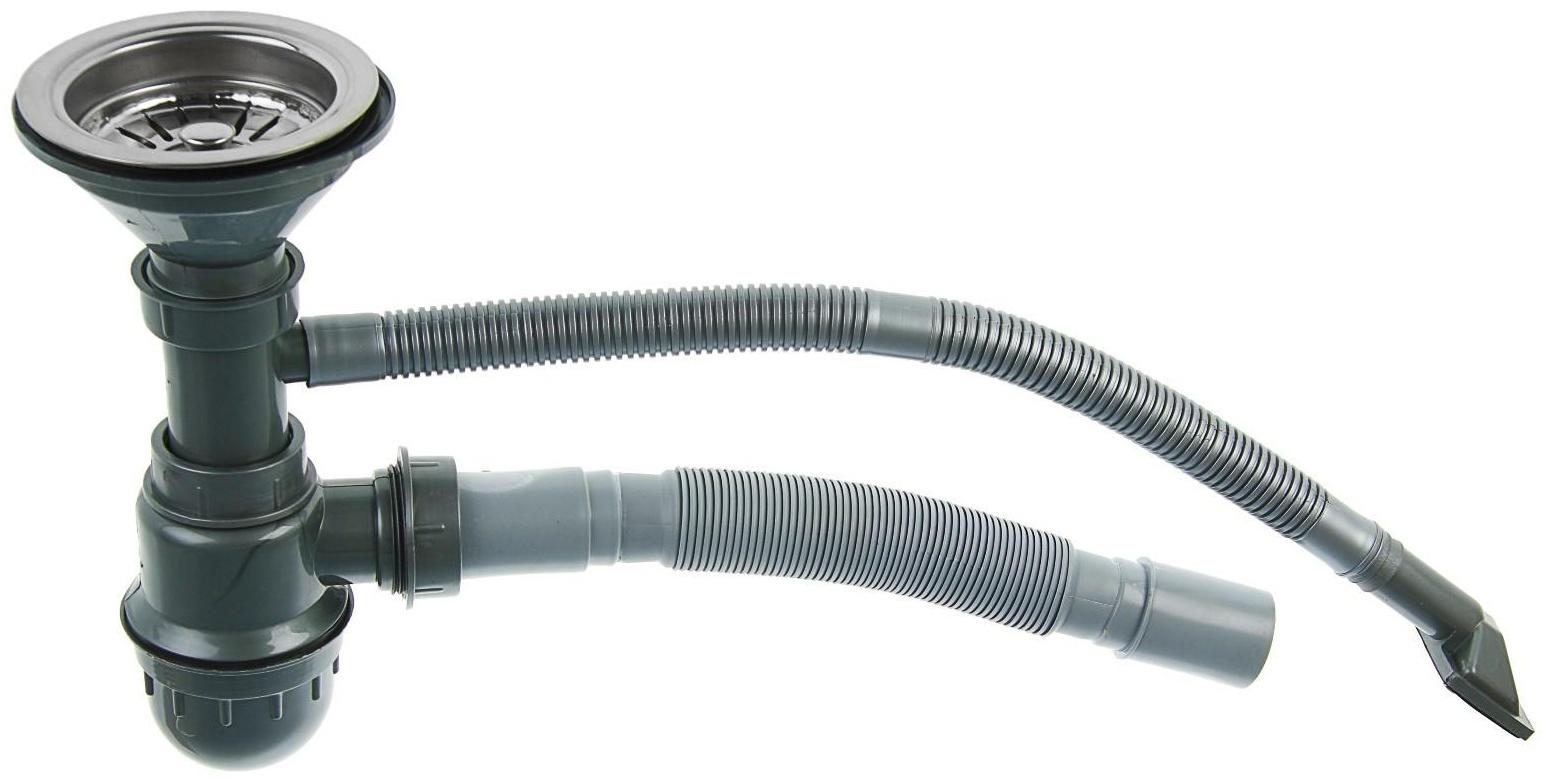 Мойка кухонная Accoona AB4539, врезная, круглая, толщина 0.6 мм, 450х390х165 мм, глянец