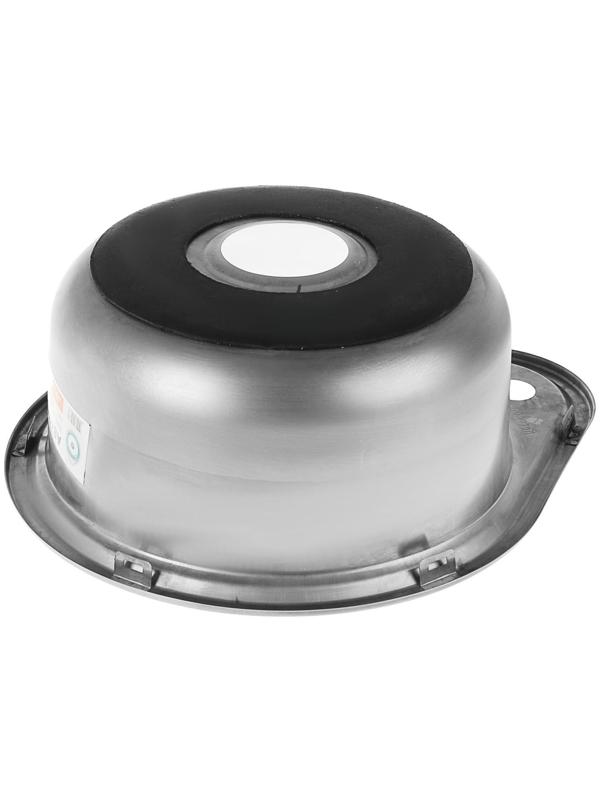 Мойка кухонная Accoona AB4539, врезная, круглая, толщина 0.6 мм, 450х390х165 мм, глянец