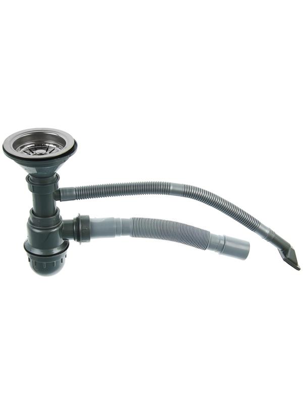 Мойка кухонная Accoona AB4539, врезная, круглая, толщина 0.6 мм, 450х390х165 мм, глянец