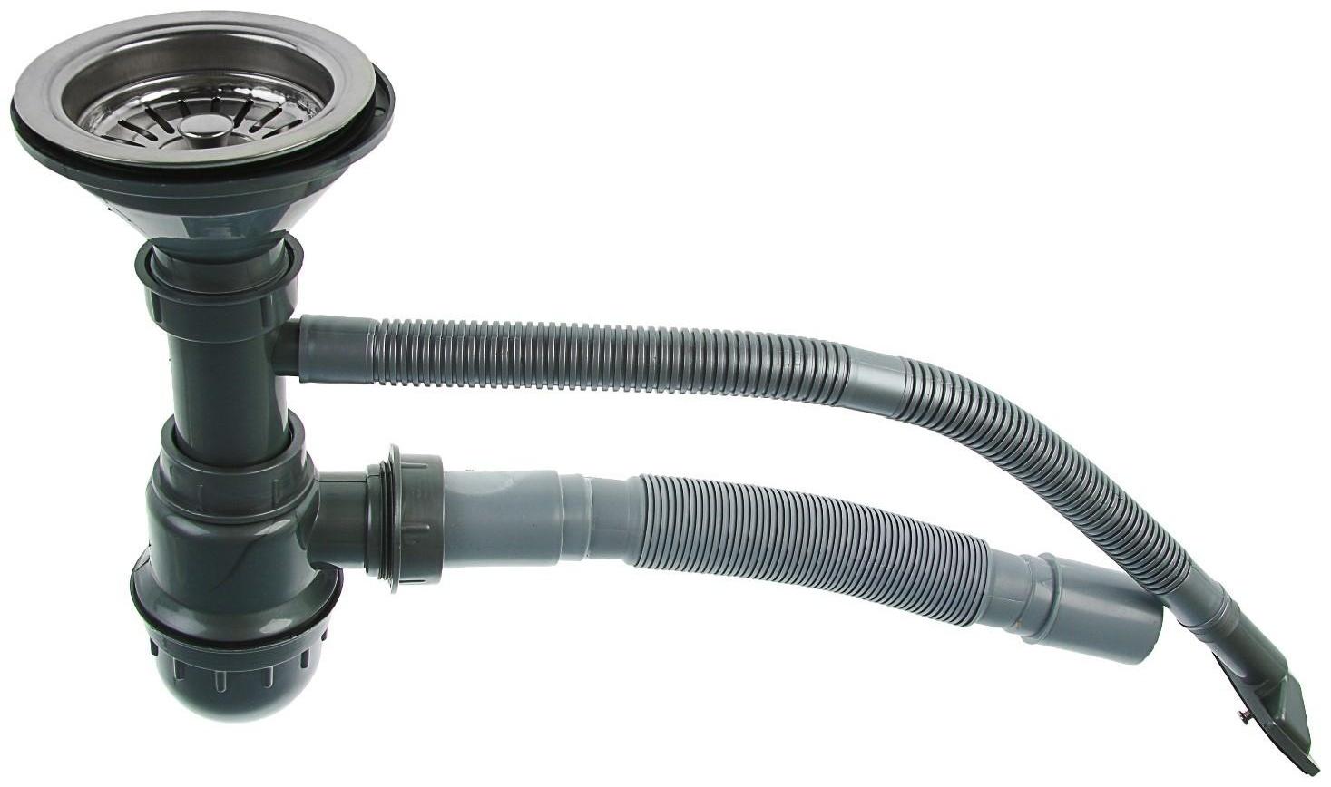 Мойка кухонная Accoona AB4557-L, врезная, левая, толщина 0.6 мм, 570х450х165мм, глянец