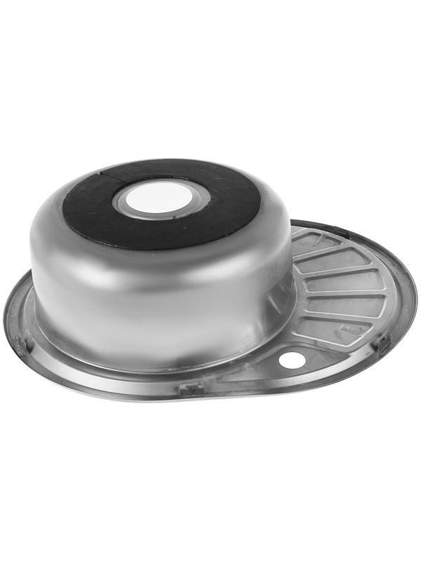 Мойка кухонная Accoona AB4557-L, врезная, левая, толщина 0.6 мм, 570х450х165мм, глянец