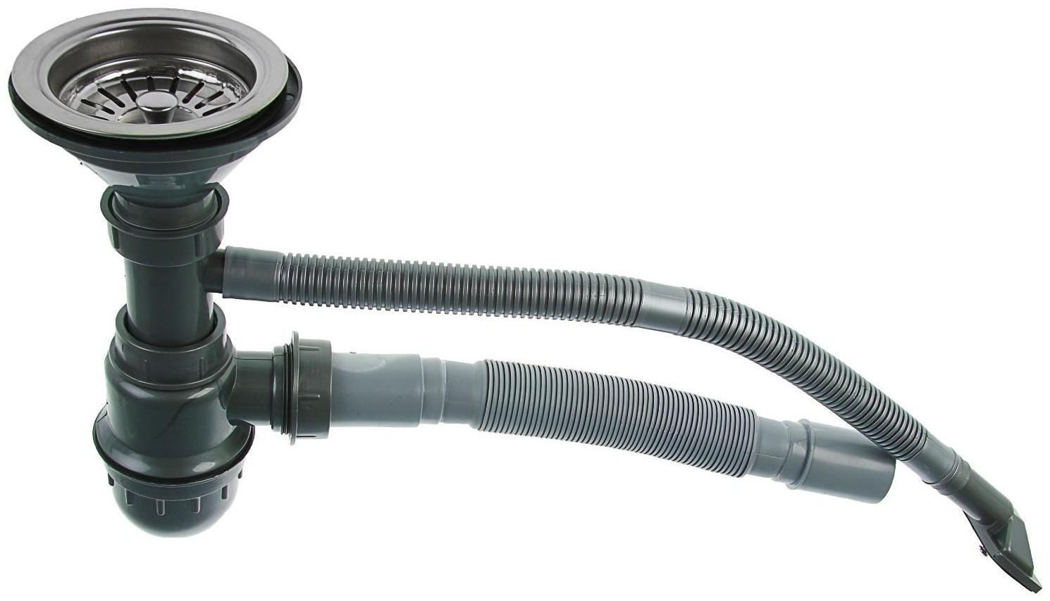 Мойка кухонная Accoona AB4557-R, врезная, правая, толщина 0.6 мм, 570х450х165мм, глянец