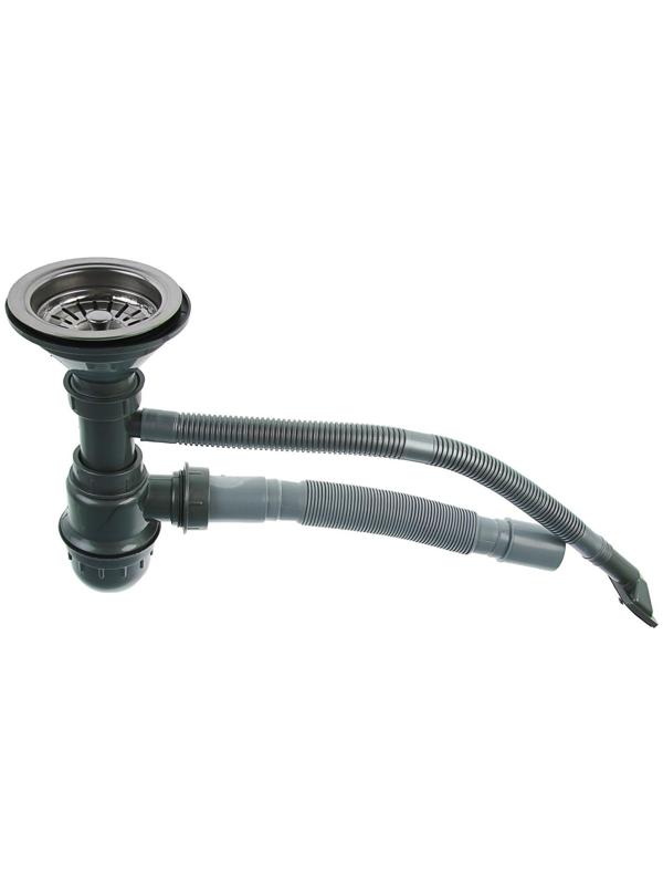 Мойка кухонная Accoona AB4557-R, врезная, правая, толщина 0.6 мм, 570х450х165мм, глянец