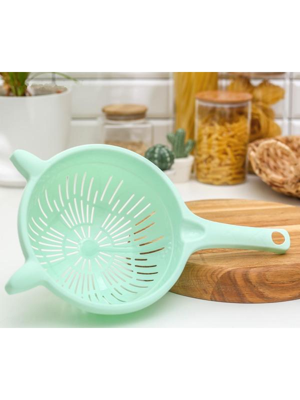 Дуршлаг кухонный, 1,6 л, d=19 см, цвет МИКС