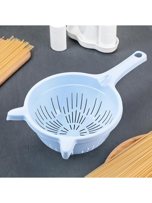 Дуршлаг кухонный, 1,6 л, d=19 см, цвет МИКС