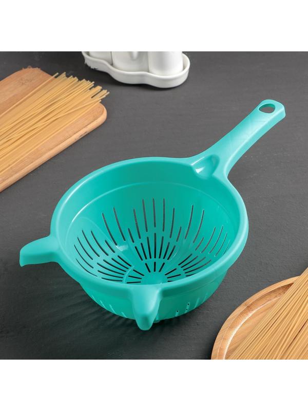 Дуршлаг кухонный, 1,6 л, d=19 см, цвет МИКС