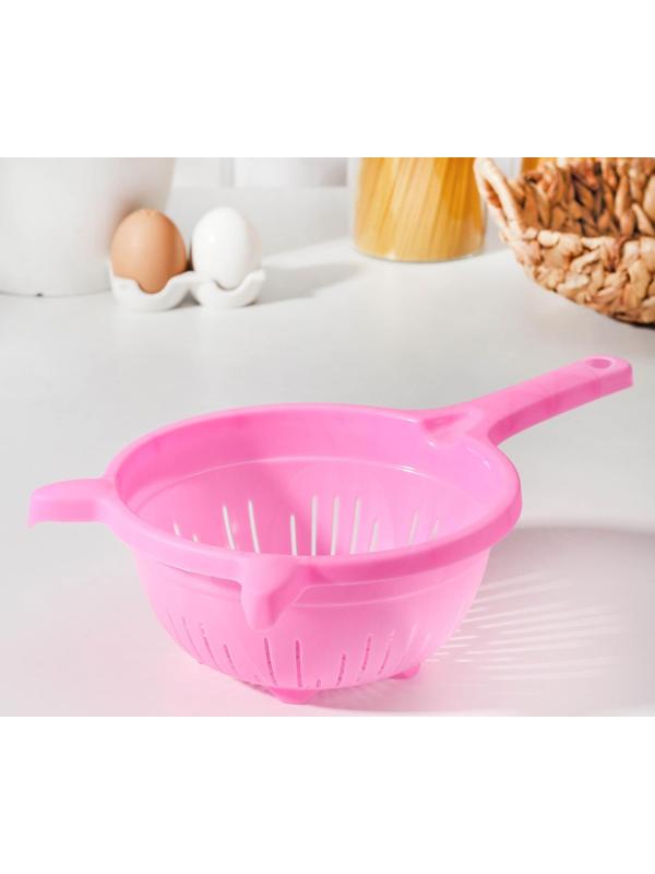 Дуршлаг кухонный, 1,6 л, d=19 см, цвет МИКС