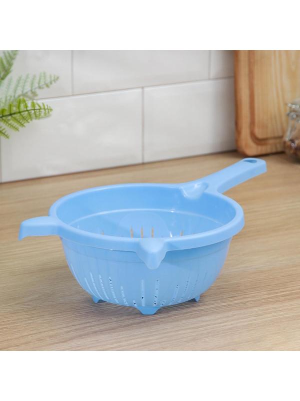 Дуршлаг кухонный, 1,6 л, d=19 см, цвет МИКС