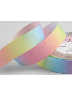 Лента репсовая «Радуга», 25 мм, 18 ± 1 м, разноцветная