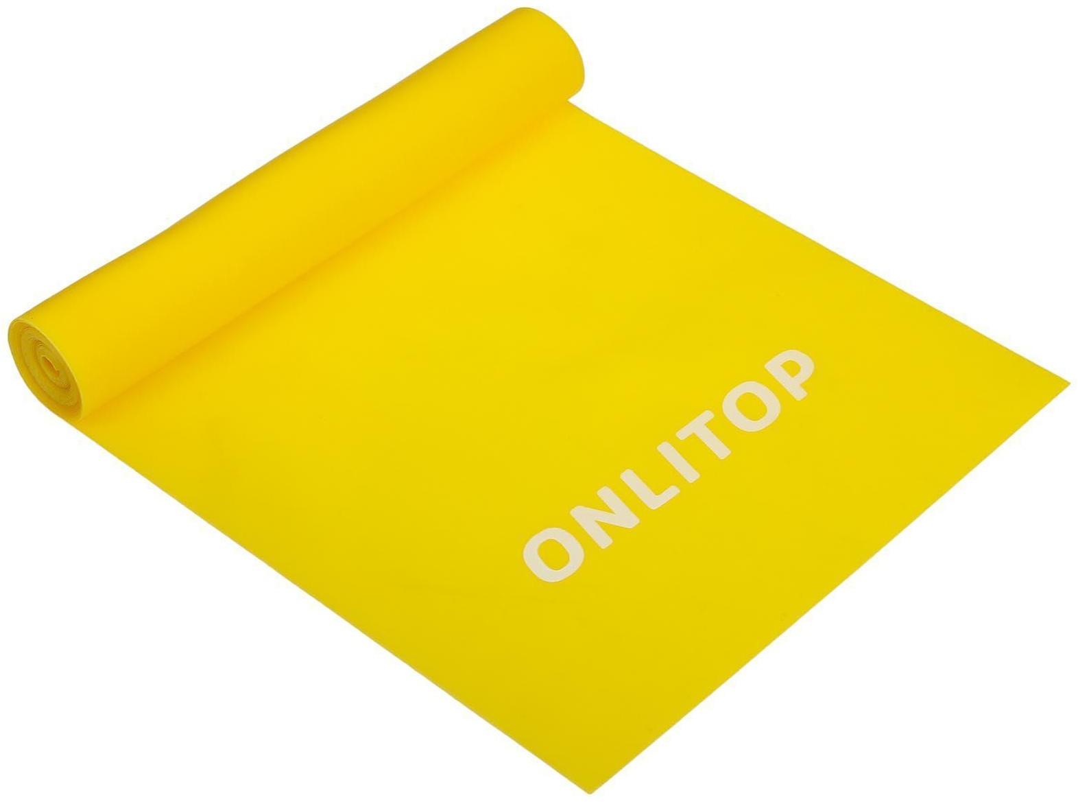 Эспандер ленточный для фитнеса, 150 х 15 х 0,03 см, нагрузка 5 кг, цвета МИКС