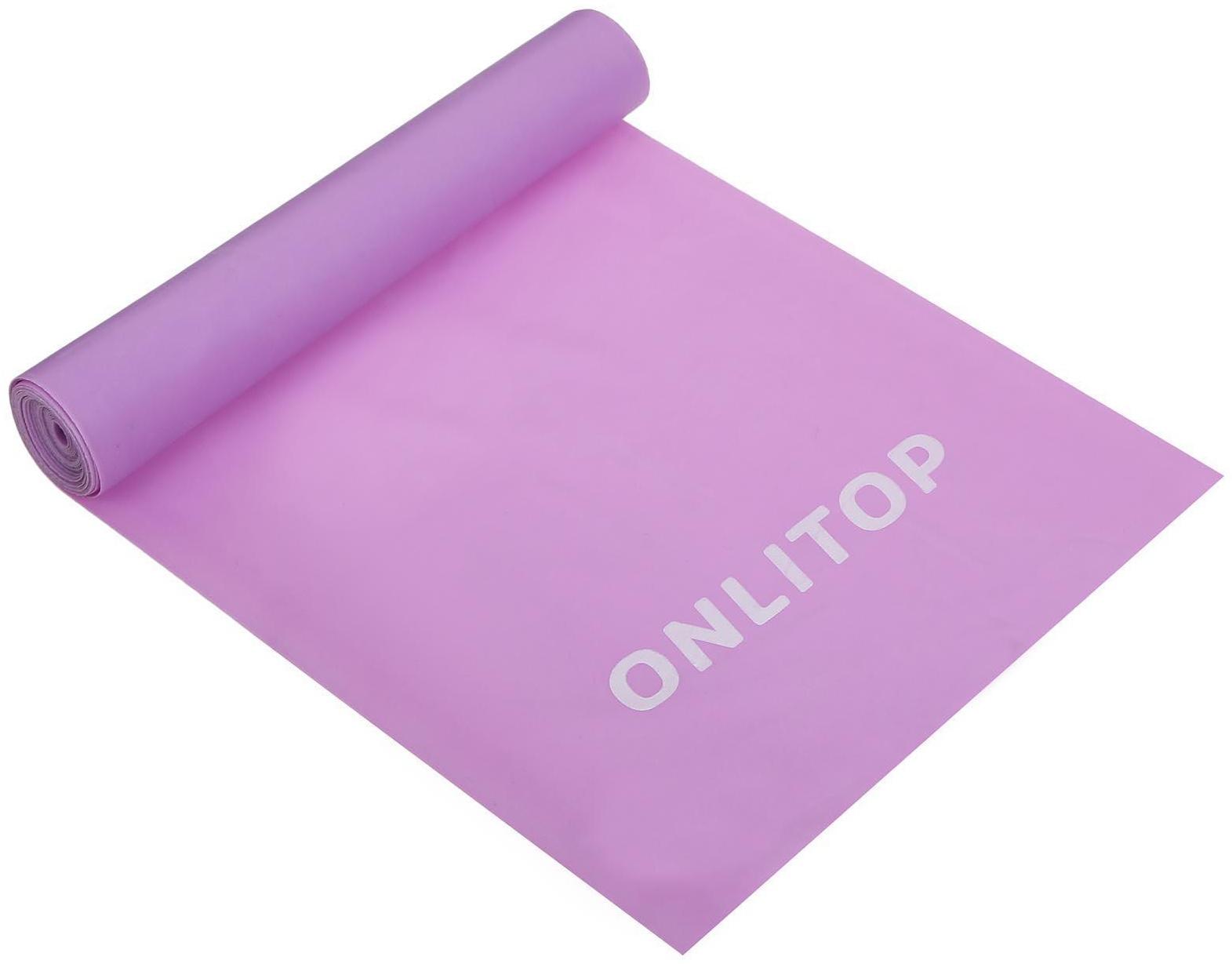 Эспандер ленточный для фитнеса, 150 х 15 х 0,03 см, нагрузка 5 кг, цвета МИКС