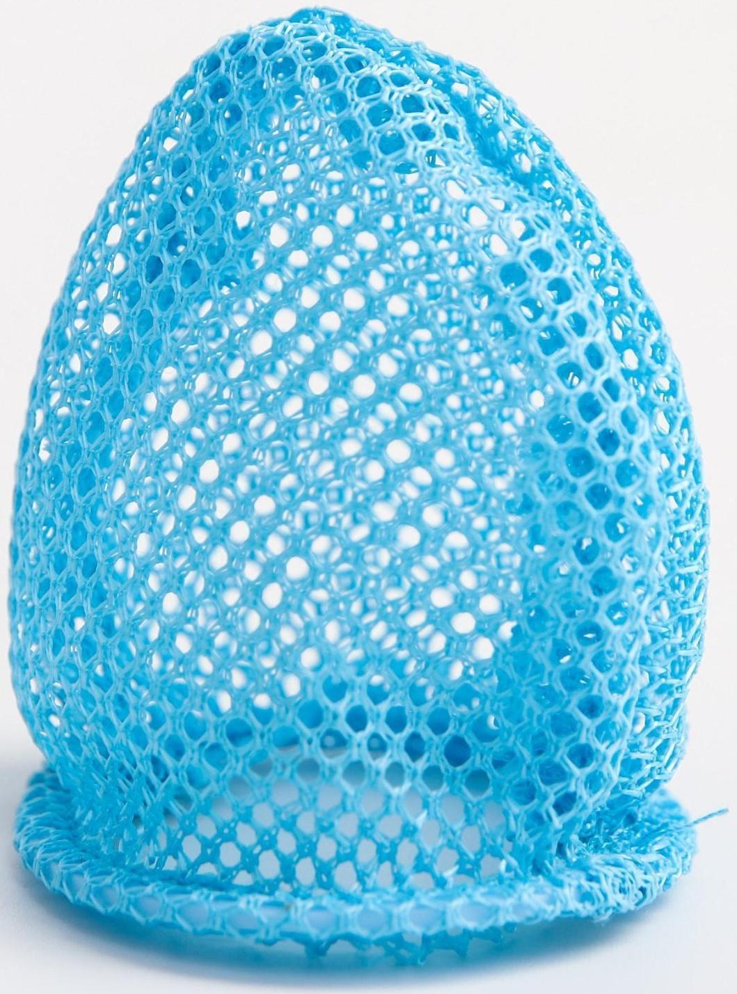 Ниблер для прикорма текстильной сеточкой, цвет голубой