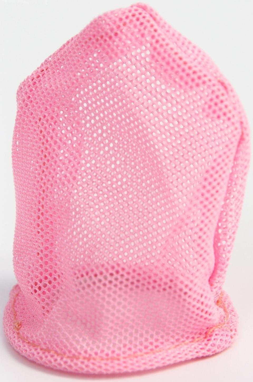 Ниблер для прикорма текстильной сеточкой, цвет розовый