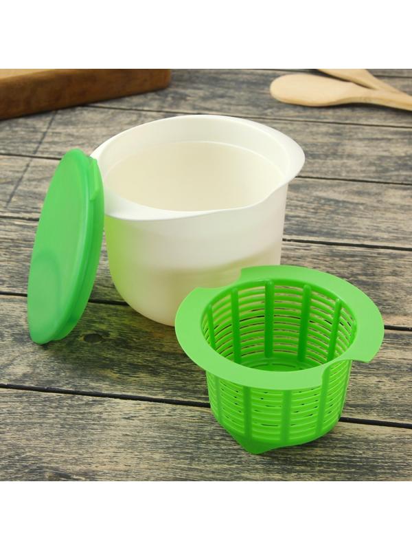 Форма для приготовления сыра и творога «Фрэш», 17,5×14,6×13,5 см