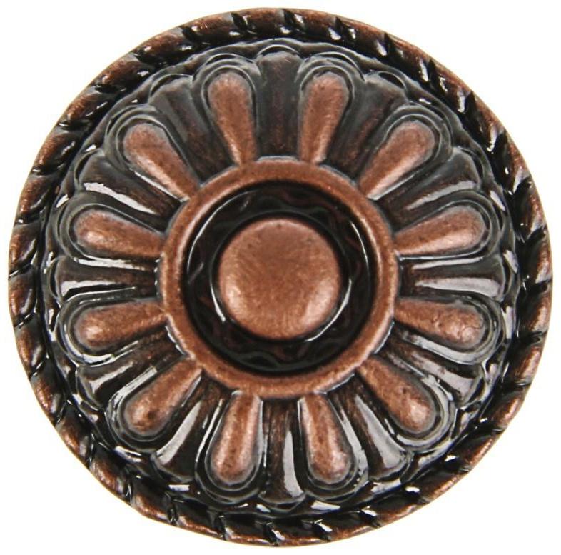 Ручка кнопка ТУНДРА РК112, цвет медь