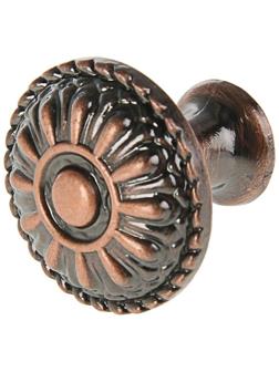 Ручка кнопка ТУНДРА РК112, цвет медь