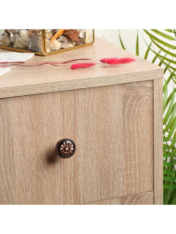 Ручка кнопка ТУНДРА РК112, цвет медь