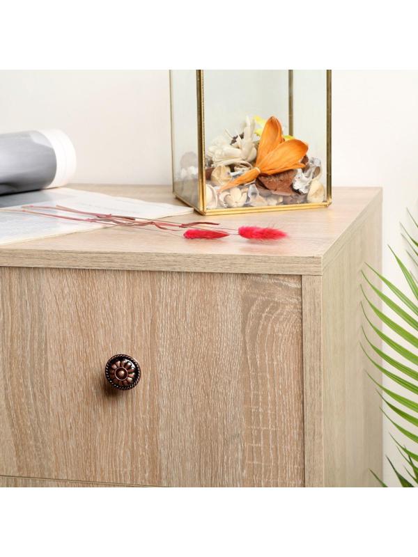 Ручка кнопка ТУНДРА РК112, цвет медь