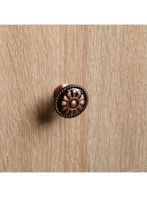 Ручка кнопка ТУНДРА РК112, цвет медь