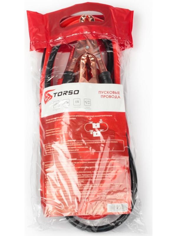 Провода пусковые TORSO, 1000 А, -30°/+80°, 2.2 м, 12/24 В