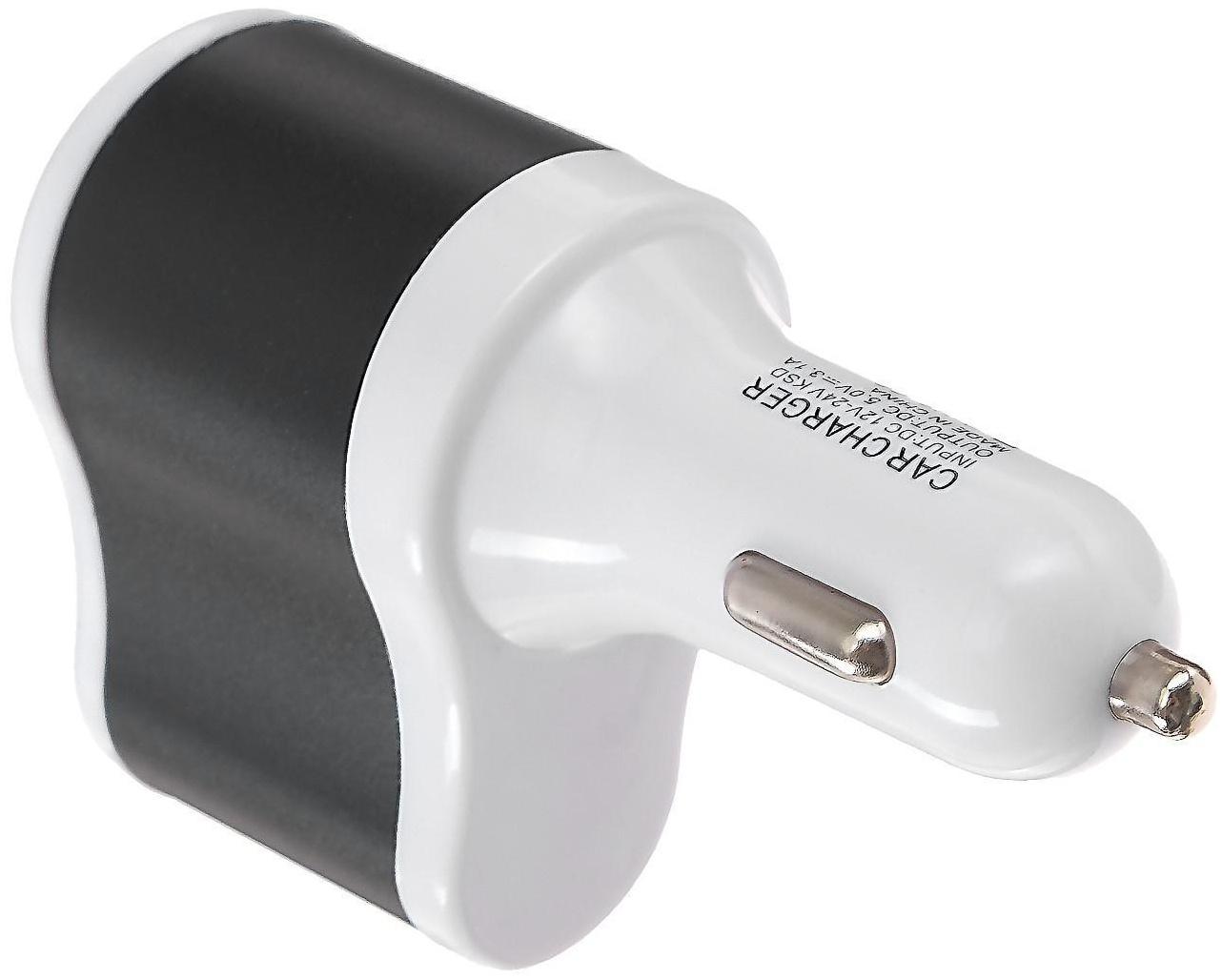 Разветвитель прикуривателя TORSO, USB 1 А / 2.1 А, 60 Вт, 12/24 В, микс