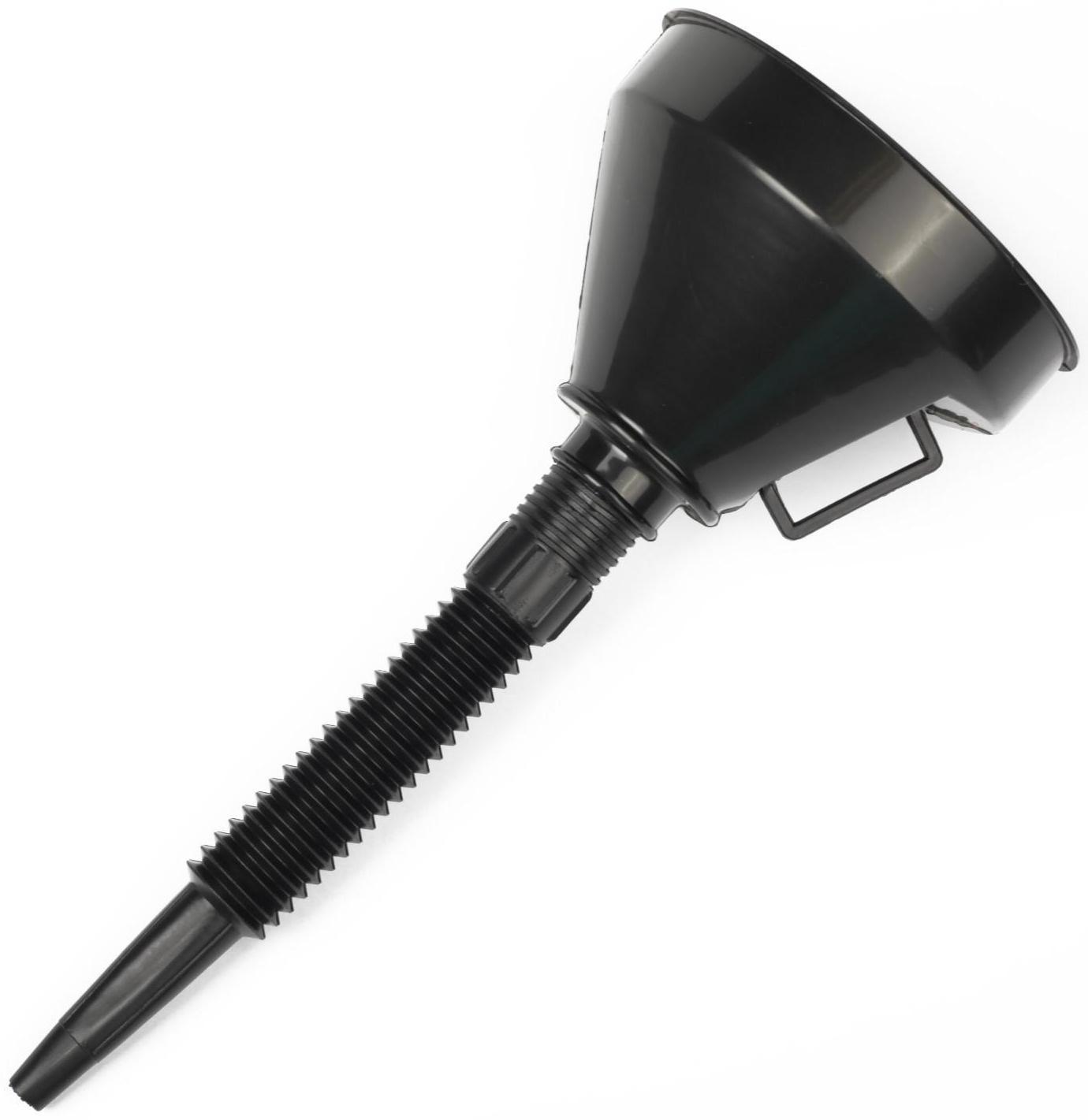 Воронка для ГСМ с сеткой, усиленная, диаметр 145 мм, высота 360 мм, съемный гибкий носик