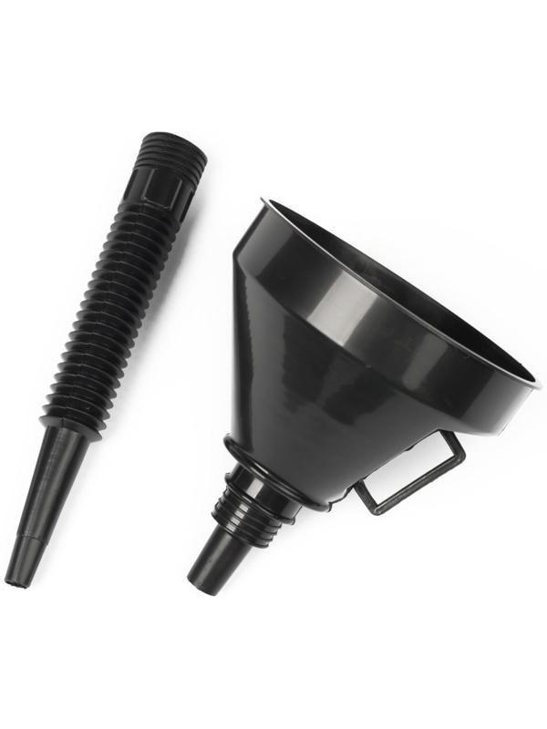 Воронка для ГСМ с сеткой, усиленная, диаметр 145 мм, высота 360 мм, съемный гибкий носик