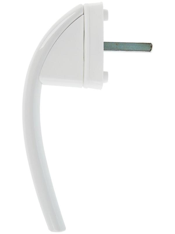 Ручка оконная Премиум, металлическая, белая