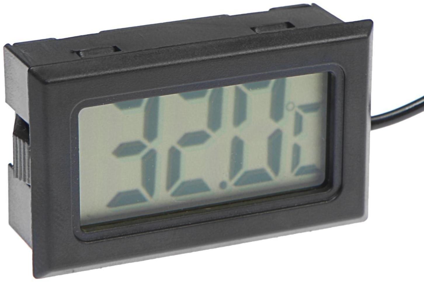 Термометр цифровой, ЖК-экран, провод 1 м