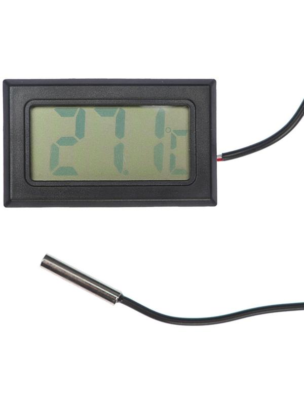 Термометр цифровой, ЖК-экран, провод 1 м