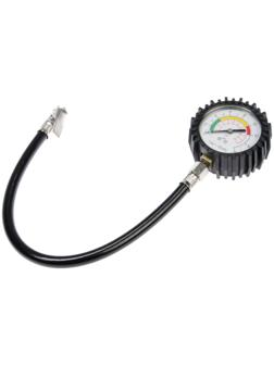 Манометр механический, зажим, резиновый шланг 18 см