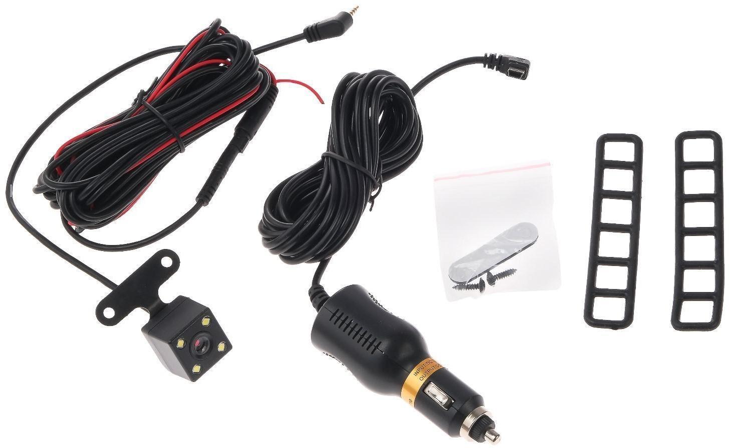 Видеорегистратор TORSO, 2 камеры, HD 1080P, размер 31х8 см, TFT 4.3, обзор 120°